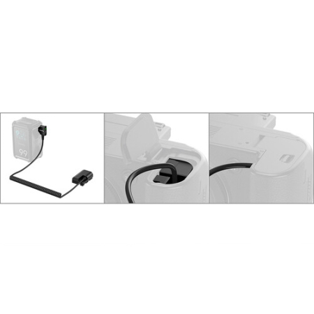 SmallRig 6656 - adapter zasilania typu Dummy, D-Tap do akumulatora Canon LP-E6P - użycie
